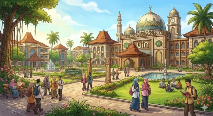 Ilustrasi Universitas Islam Negeri. (Foto : AI)