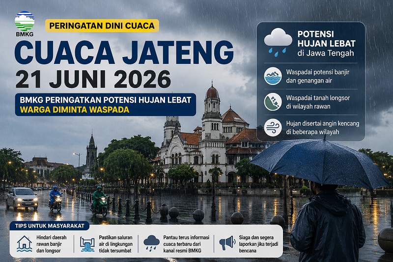 Cuaca Jateng Peringatan Cuaca Jateng hari ini