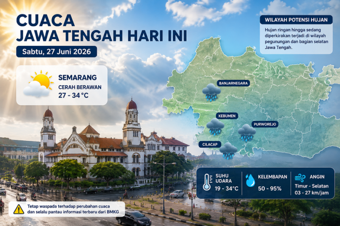 Cuaca Semarang dan Jawa Tengah hari ini