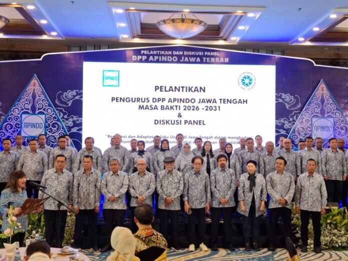 Pelantikan Pengurus DPP APINDO JATENG Masa Bakti 2026 - 2031. (Foto : Dok JN)