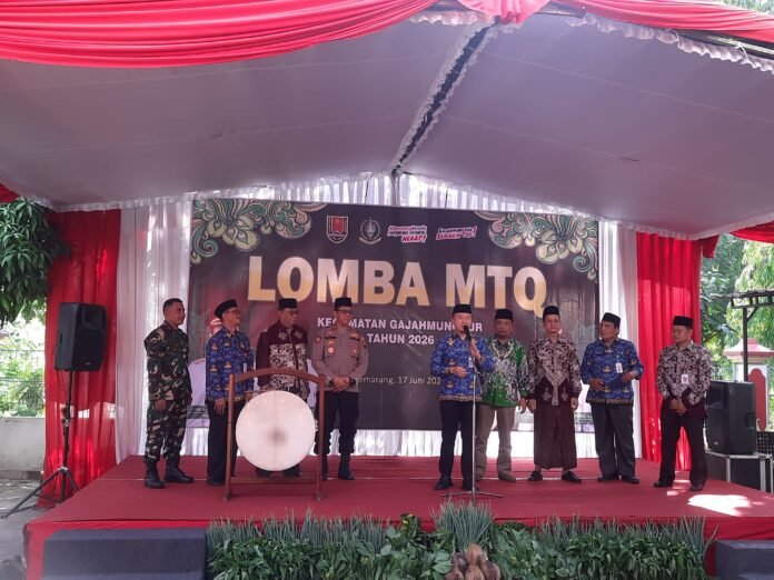 pelaksanaan Musabaqah Tilawatil Qur'an (MTQ) Tingkat Kecamatan Gajahmungkur yang resmi dibuka di halaman Kantor Kecamatan Gajahmungkur, Rabu (17/6/2026). (Foto : Dok Pemkot Semarang)