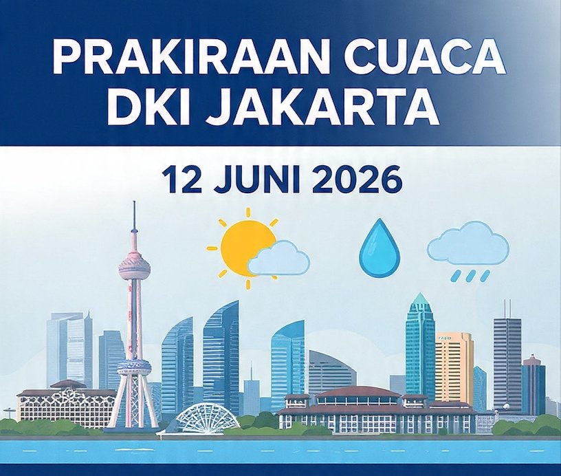 DKI JAKARTA Prakiraan cuaca DKI Jakarta 12 Juni 2106). (Foto : AI)
