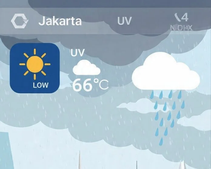 Ilustrasi cuaca Jakarta, 13 Juni 2026. (Foto : AI)