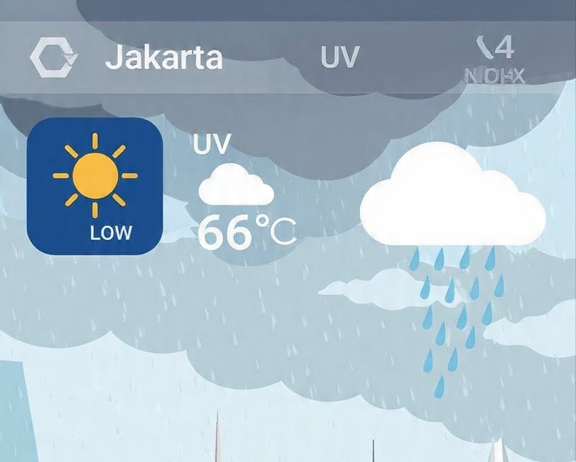 CUACA JAKARTA Ilustrasi cuaca Jakarta, 13 Juni 2026. (Foto : AI)