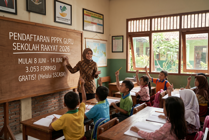 Ilustrasi PPPK Sekolah Rakyat 2026
