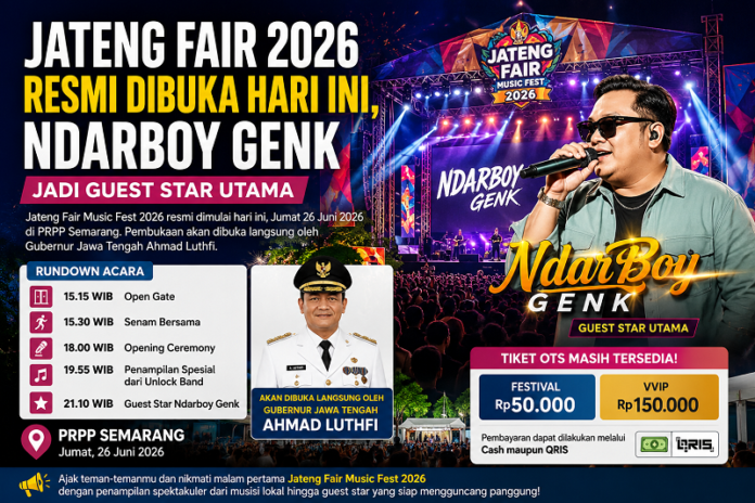 Ilustrasi susunan pembukaan Jateng Fair 2026