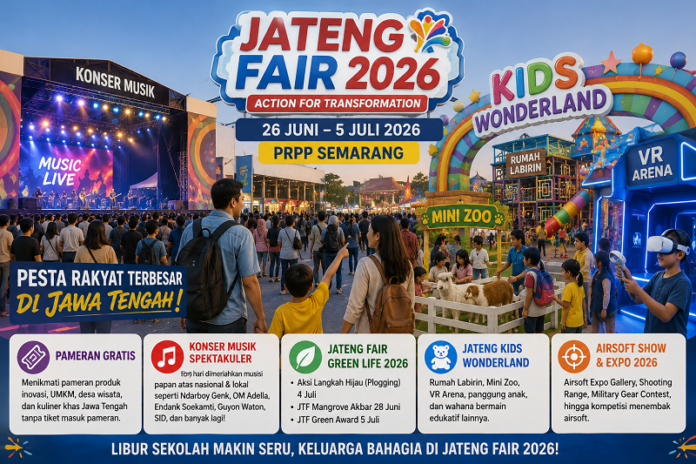 Jateng Fair 2026 siap hadir di musim liburan sekolah