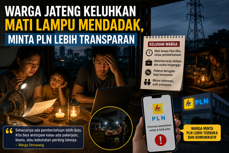 Pemadaman Jateng Pemadaman listrik Jateng