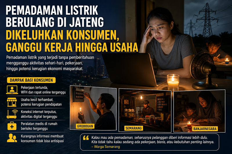 Pemadaman Listrik Jateng Pemadaman Listrik Jateng yang sering terjadi