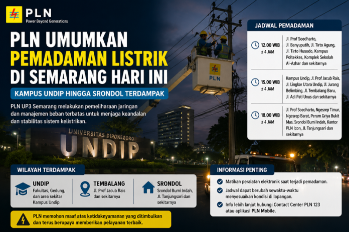 emadaman Listrik Semarang hari ini