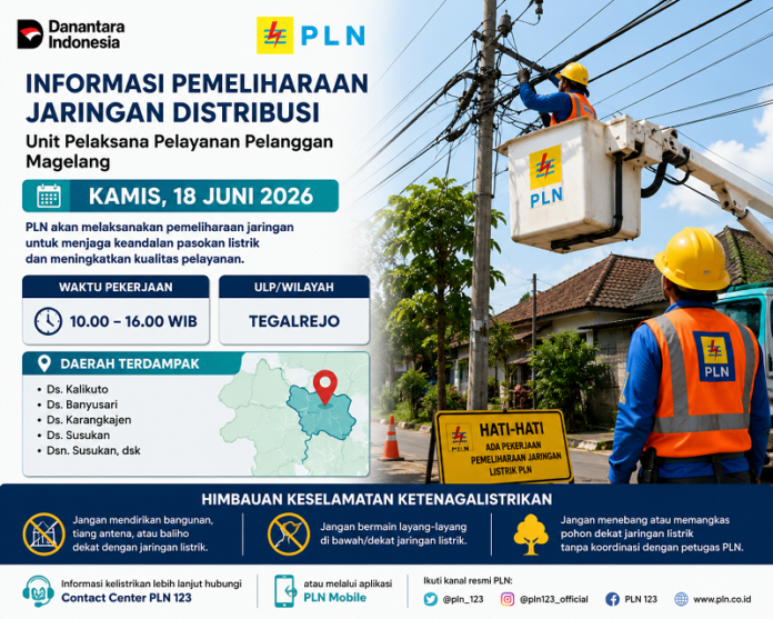 Pemadaman listrik Magelang hari ini