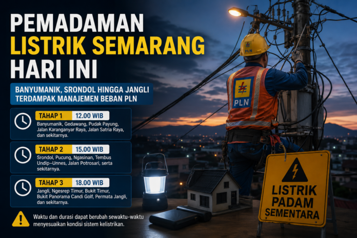 PLN umumkan pemadaman listrik di Semarang