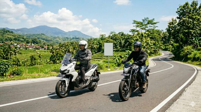 Pengendara Motor Matik & Manual. (Foto : Dok Honda)