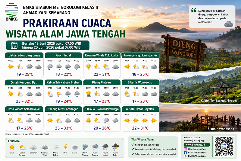 Wisata Alam Jateng Wisata Alam Jateng tanggal 19-20 Juni 2026