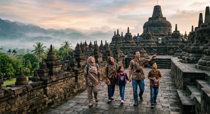 Ilustrasi pariwisata di Jawa Tengah. (Foto : Dok AI)