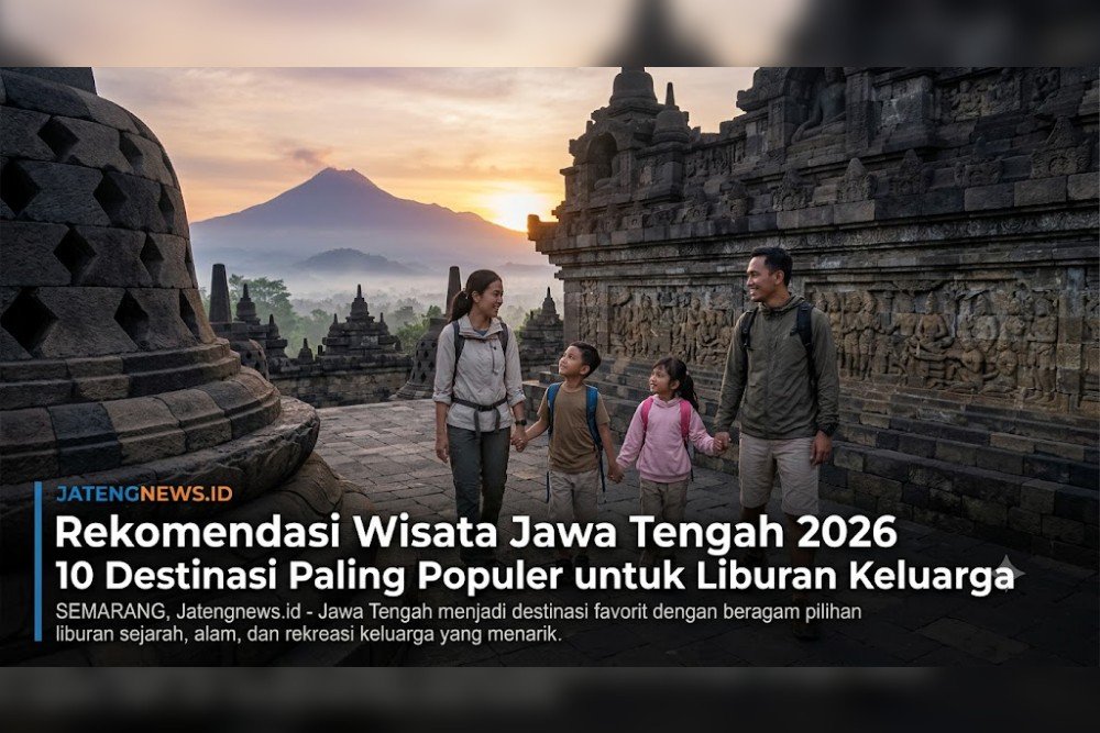 Wisata Jateng Rekomendasi wisata Jawa Tengah. (Foto : AI)