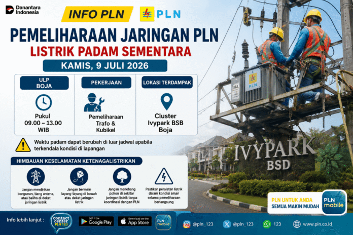 Pemadaman listrik Boja. (Foto : AI)
