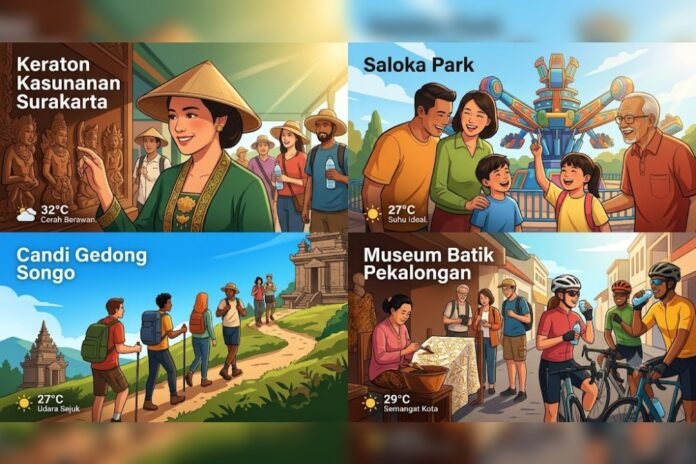 Cuaca wisata sejarah Jateng. (Foto : AI)