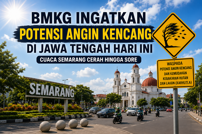 Cuaca Semarang Hari Ini Ilustrasi BMKG keluarkan peringatan cuaca Semarang dan Jawa Tengah hari ini