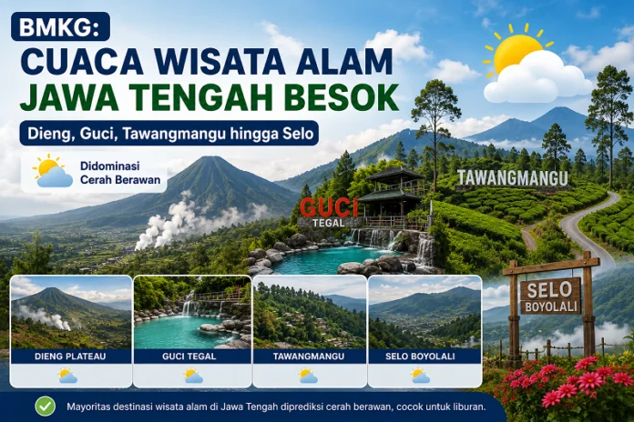 Ilustrasi BMKG keluarkan prakiraan cuaca wisata alam Jateng