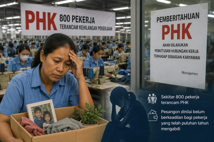 Ilustrasi pabrik Garmen di Semarang yang terancam tutup dan PHK ratusan karyawan