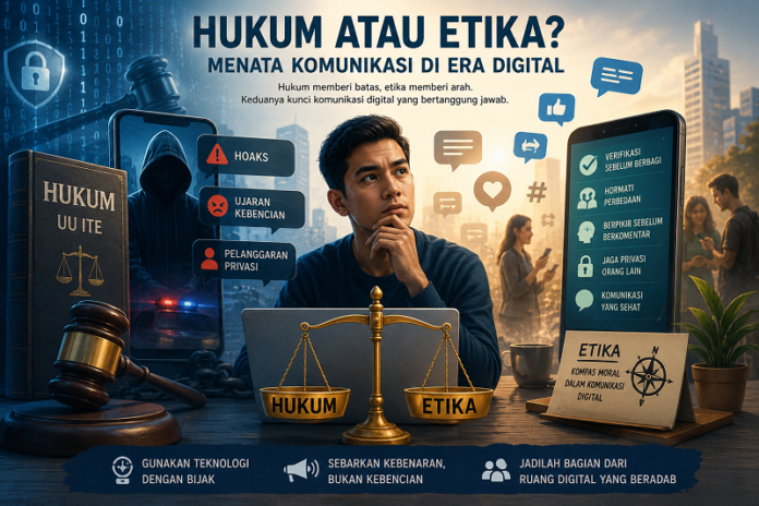 Ilustrasi perkembangan teknologi digita
