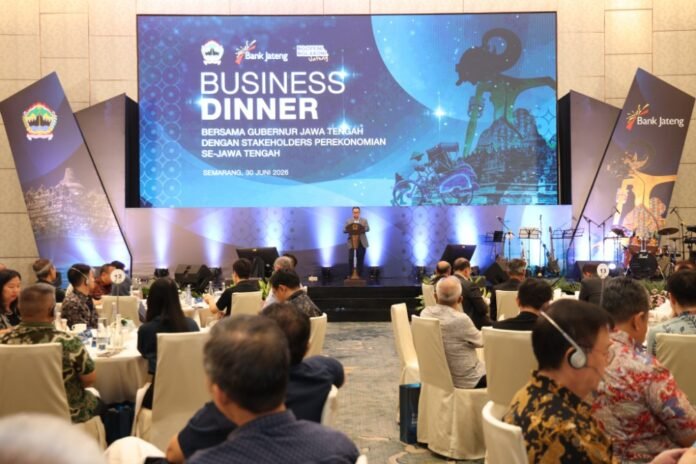 Dinner Bersama Gubernur Jawa Tengah dan para stakeholder perekonomian se-Jawa Tengah di Hotel Padma Semarang, Selasa (30/06/2026). (Foto : Dok Bank Jateng)