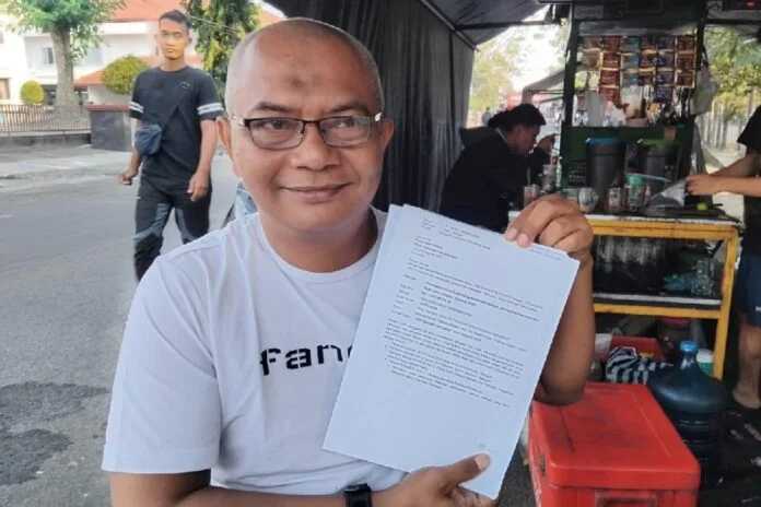 Andriyanto saat memberikan keterangan kepada wartawan. (Foto : Iwan)