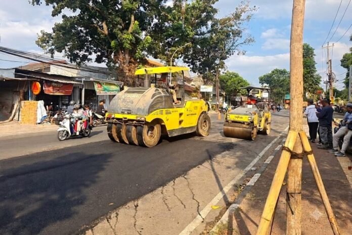 Perbaikan jalan Kota Semarang. (Foto : Dok Pemkot Semarang)