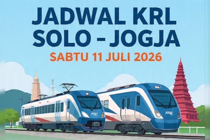 Ilustrasi jadwal KRL Solo-Jogja. (Foto : AI)