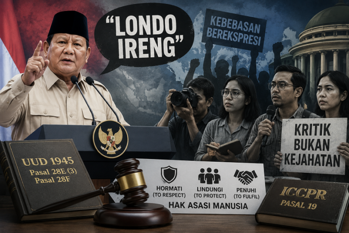 Ilustrasi PBHI mengritik pernyataan prabowo soal 'Londo Ireng'