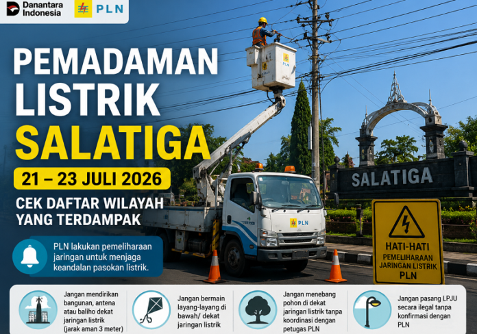 Ilustrasi jadwal pemadaman listrik di wilayah Salatiga hari ini