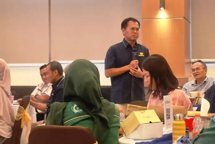 Penyuluh Pajak Ahli Madya Direktorat Jenderal Pajak (DJP), Eddy Triono dalam Forum Silaturahmi dan Dialog Perpajakan (FSDP) 2026 di Kantor Wilayah DJP Jawa Tengah