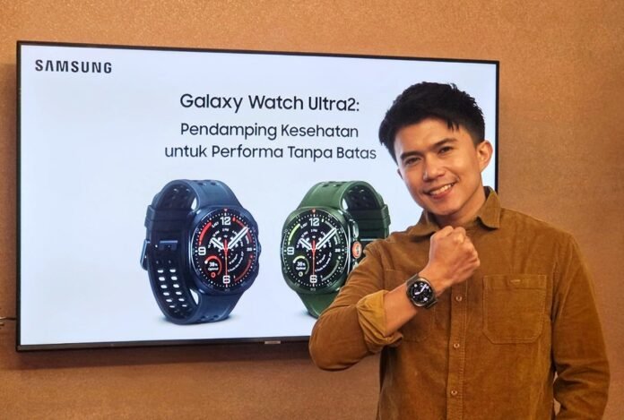 Produk Samsung Galaxy Watch Ultra2, smartwatch terbaru yang memadukan desain tangguh dengan IA