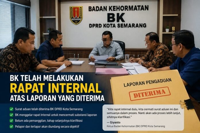 Ilustrasi Badan Kehormatan (BK) DPRD Kota Semarang menindaklanjuti laporan dugaan pelanggaran kode etik anggota dewan YY.