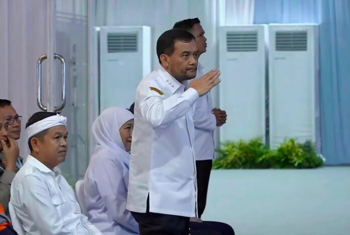 Gubernur Jateng Ahmad Luthfi ketika menghadiri peluncuran Mandatori B50 yang dilakukan Presiden Prabowo Subianto di Rest Area KM 57 Tol Jakarta–Cikampek, Kabupaten Karawang, Jawa Barat, Kamis (9/7/2026).(Foto:ist)