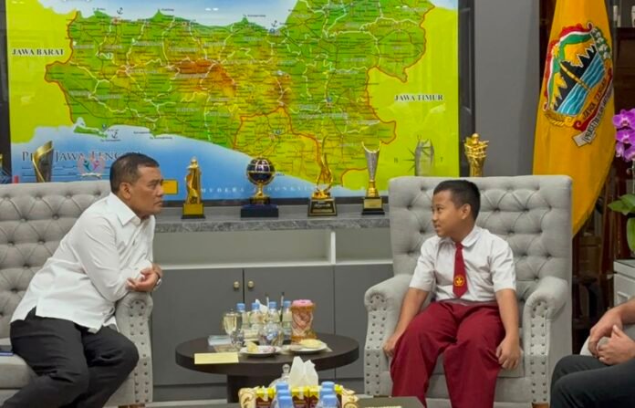 Gubernur Jateng Ahmad Luthfi ketika menemui Ibrahim Al Abrar