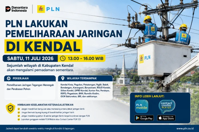 Pemadaman listrik Kendal. (Foto : AI)