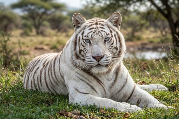 Harimau putih. (Foto : AI)