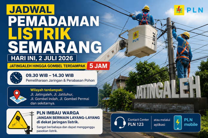 Ilustrasi pemadaman listrik Semarang hari ini