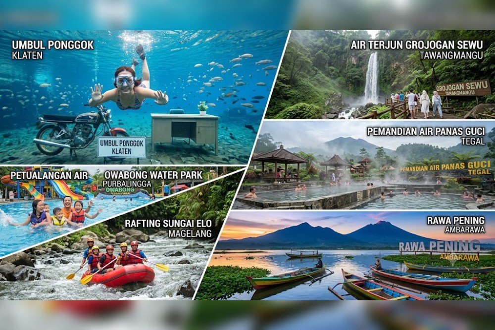 Wisata Jateng Rekomendasi wisata Jawa Tengah. (Foto : AI)