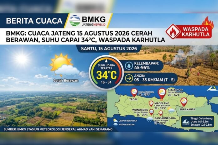 Cuaca Jawa Tengah. (Foto : AI)