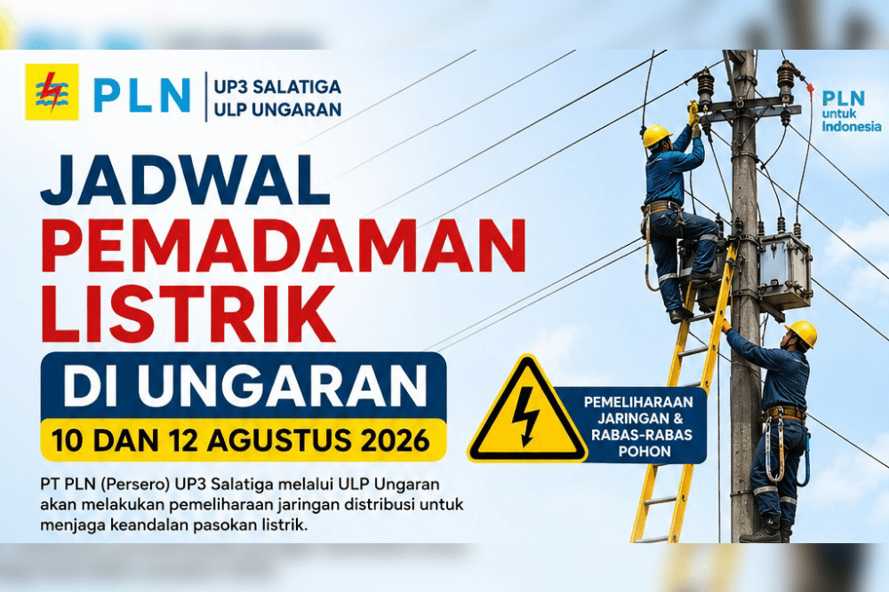 Pemadaman listrik Jadwal pemadaman listrik Semarang. (Foto : AI)