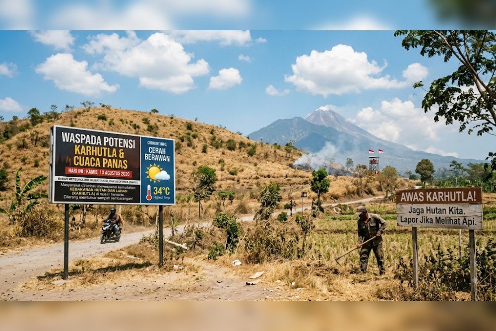 Cuaca Jateng Cuaca Jawa Tengah. (Foto : AI)