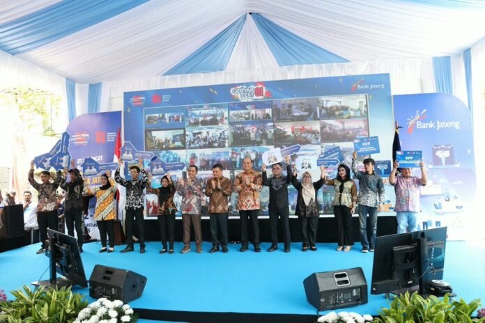 Bank Jateng menggelar Gebyar Fest 81 secara serentak di 44 kantor cabang untuk mendorong UMKM dan ekonomi daerah (12/08)
