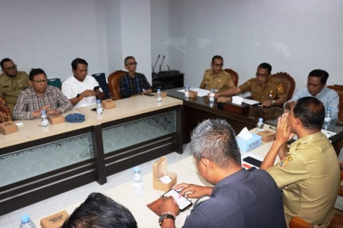 DANA PILGUB. Komisi A DPRD Provinsi Jateng membahas soal Dana Cadangan Pilgub Jateng 2029 di Kabupaten Sragen, Senin (3/8/2026)