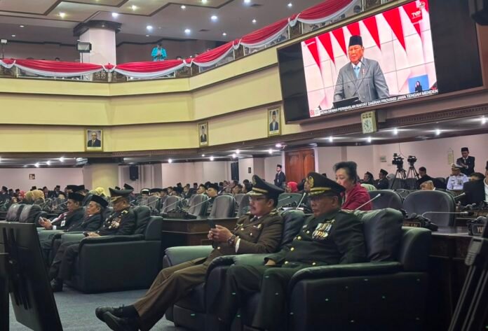 Sumanto seusai mengikuti Rapat Paripurna DPRD Jawa Tengah dengan agenda mendengarkan Pidato Kenegaraan Presiden RI dalam rangka HUT ke-81 Kemerdekaan Republik Indonesia, Jumat (14/8/2026).