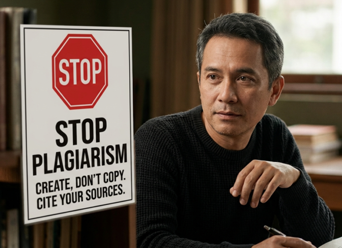 Ilustrasi stop plagiasi
