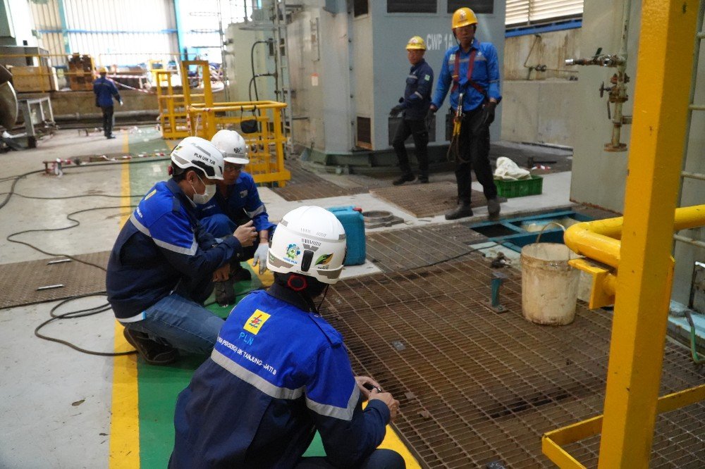PLN Pekerjaan yang selesai menjelang peringatan HUT ke-81 Republik Indonesia ini menjadi salah satu langkah penting untuk memastikan Unit 2 PLTU Tanjung Jati B kembali beroperasi secara optimal dan andal setelah masa pemeliharaan. (Foto : Dok PLN)