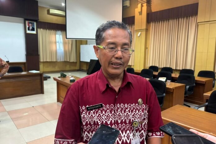 Kepala Bidang Penaatan Lingkungan Hidup dan Perlindungan Hutan Dinas Lingkungan Hidup dan Kehutanan (DLHK) Jateng, Soegiharto. (Foto: Kamal)